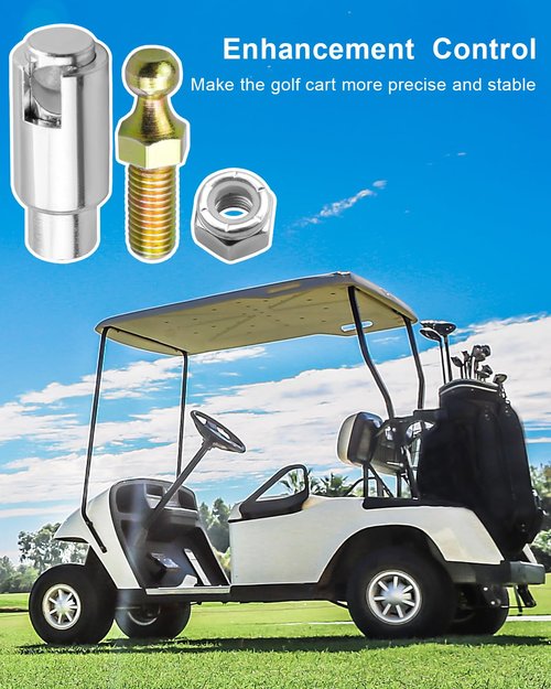 TIKSCIENCE Transmission Cable End Ball Stud Kit Fit for Club Car DS Gas 1984-Up Precedent 2004-2014 Gas Golf Cart Replace 1012333 1010954, Golf Cart Transmission Cable End