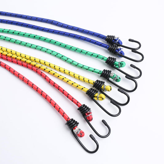 Roadtofree 8 Pack Bungee Cords with Hooks,Elastic Bungee Straps,Includes 40",32", 24", 16",Heavy Duty Outdoor Bungie Straps to Packing for Tent,Camping,Fastening Items,Storing Packages