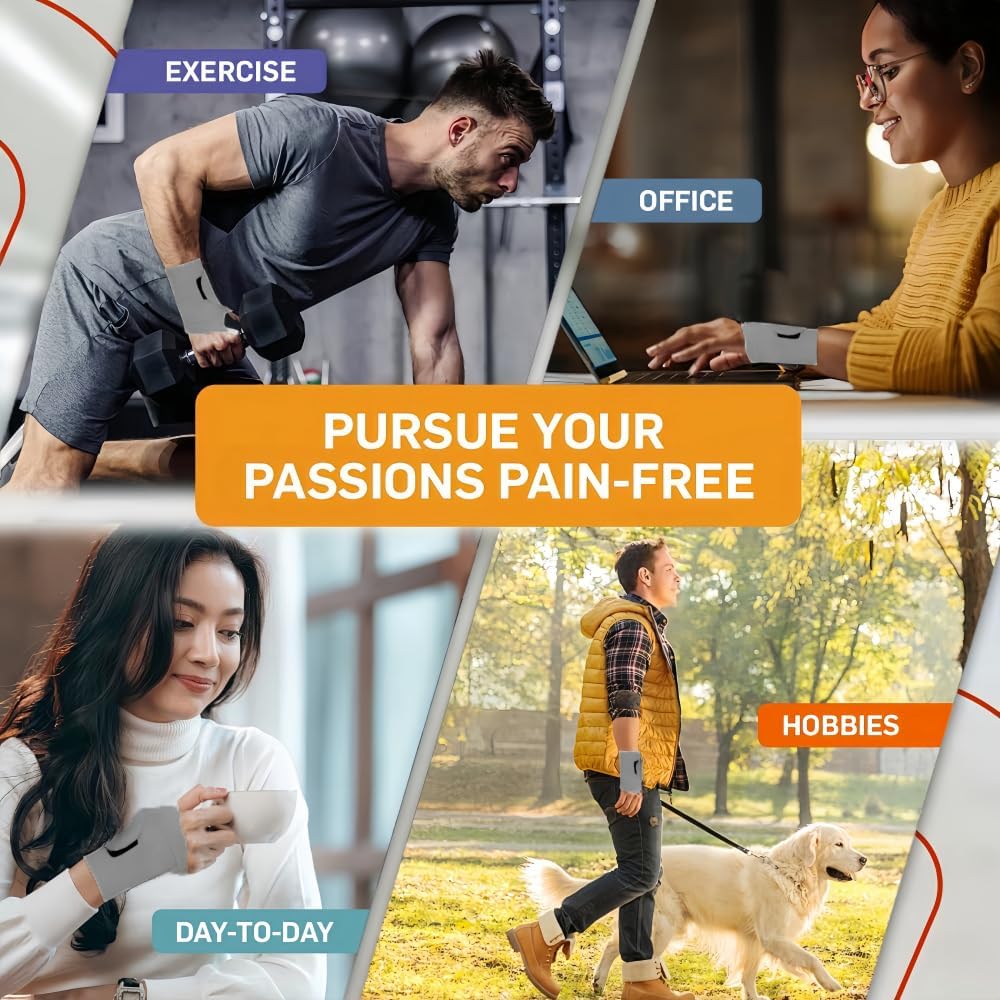 Wannent Wrist Brace,Carpal Tunnel Wrist Brace Wrist Wraps Wrist Support Tendonitis Sprains(M-Gary)