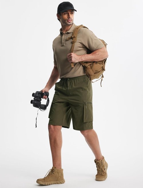 Libin Men's Cargo Hiking Shorts - Lightweight, Quick-Dry, Breathable for Outdoor Sports | Casual Comfort