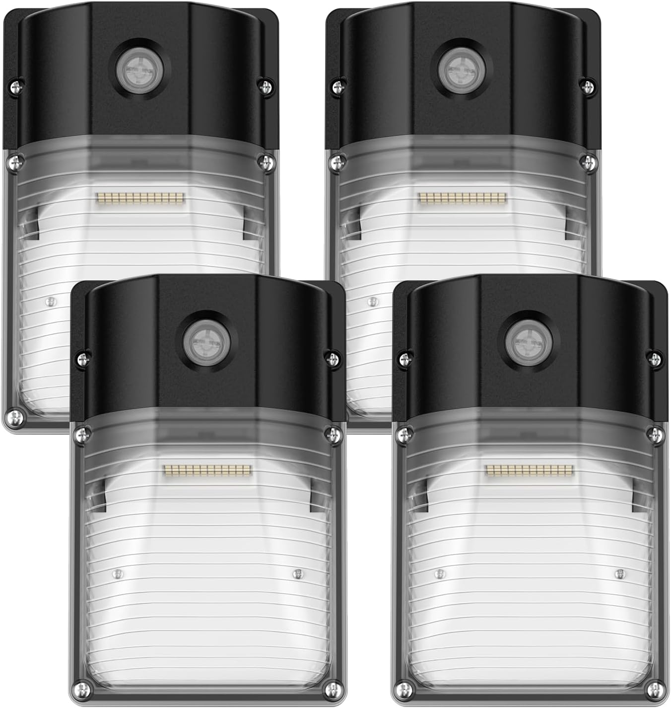 30W LED Wall Pack Light - Dusk to Dawn Sensor, 3600LM, 5000K Daylight, Waterproof Outdoor Security Lighting (2 Pack)