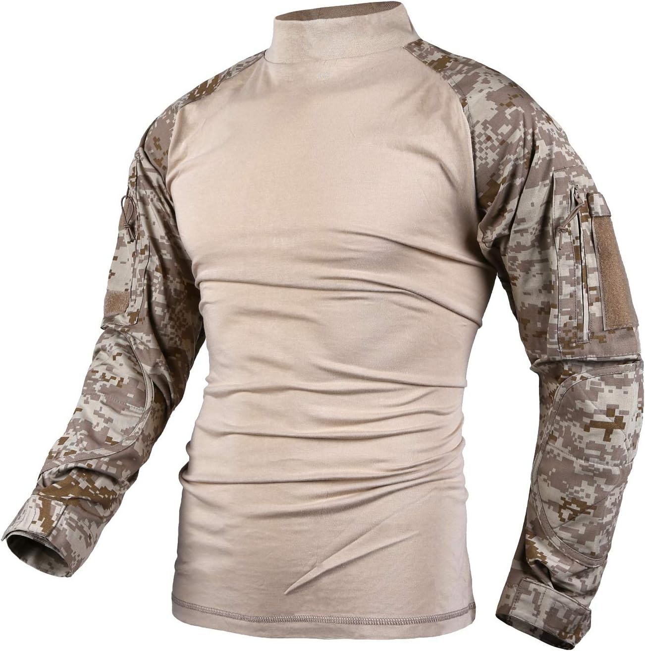 Skiennix Men's Tactical Combat Shirt - Camo Design for Hunting & Outdoor Activities