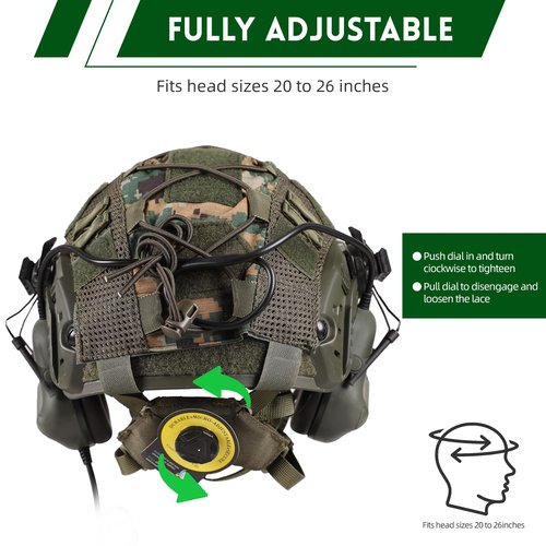 ClrfZebr Adjustable Tactical Helmet (DW)