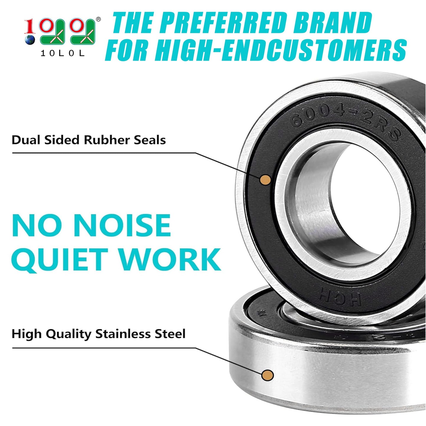 10L0L Golf Cart Rear Axle Shaft Bearing & Seal Kit for EZGO TXT RXV Medalist Marathon Electric Carts 1978 UP, OEM# 611931 70181-G01 70181G01 15112-G1 15112G1 620343, 2 Pack