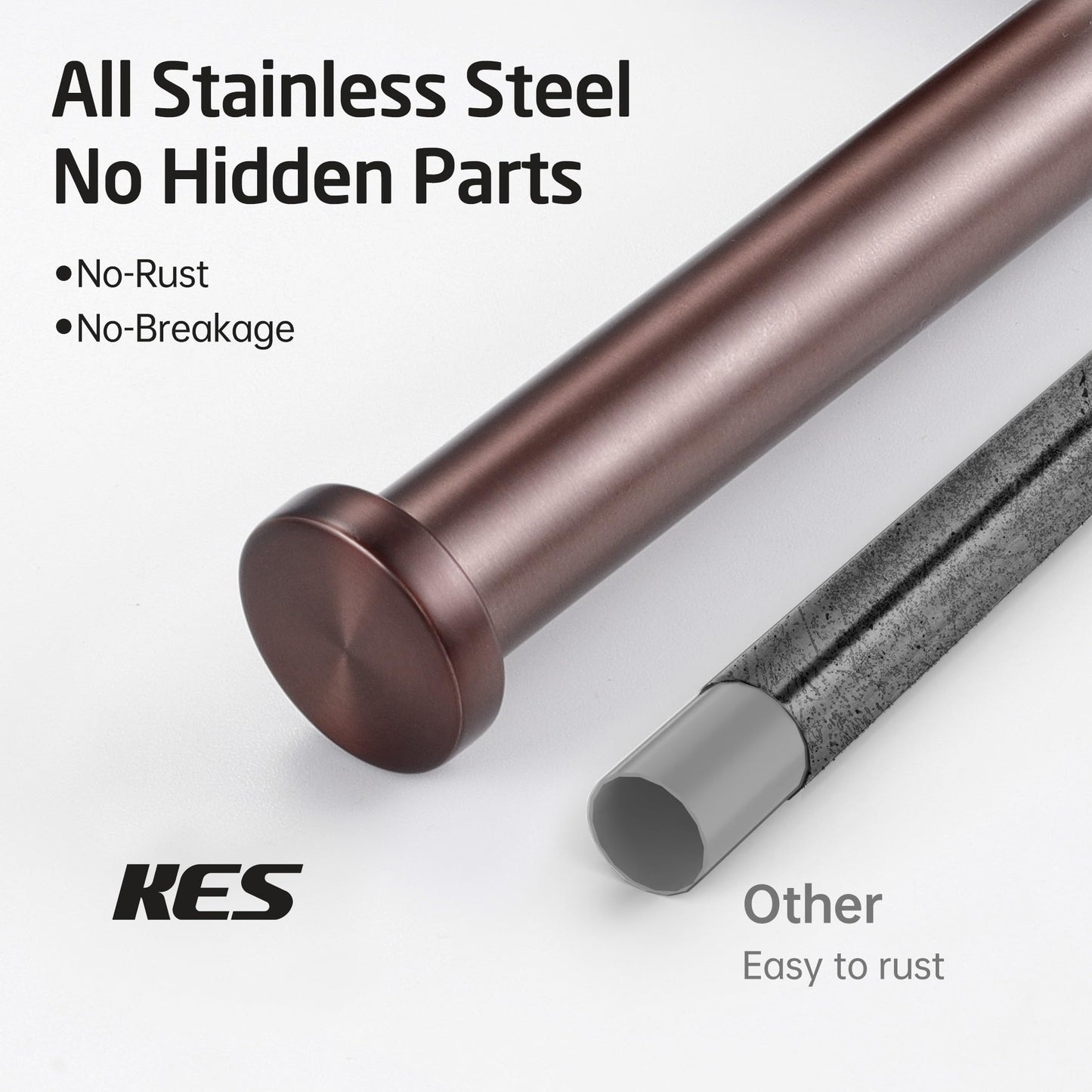 KES Bathroom Toilet Paper Holder 18/8 Stainless Steel, Toilet Paper Roll Holder Wall Mount, Bronze, A2175S12-BB