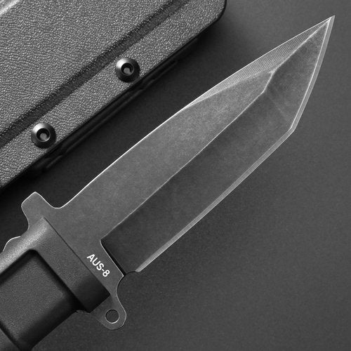 GTK34 Fixed Blade Knife AUS-8 Steel Blade Full Tang Nylon Fiberglass Handle Compact EDC Tool Fixed Knifes for Outdoor Camping Adventure Survival