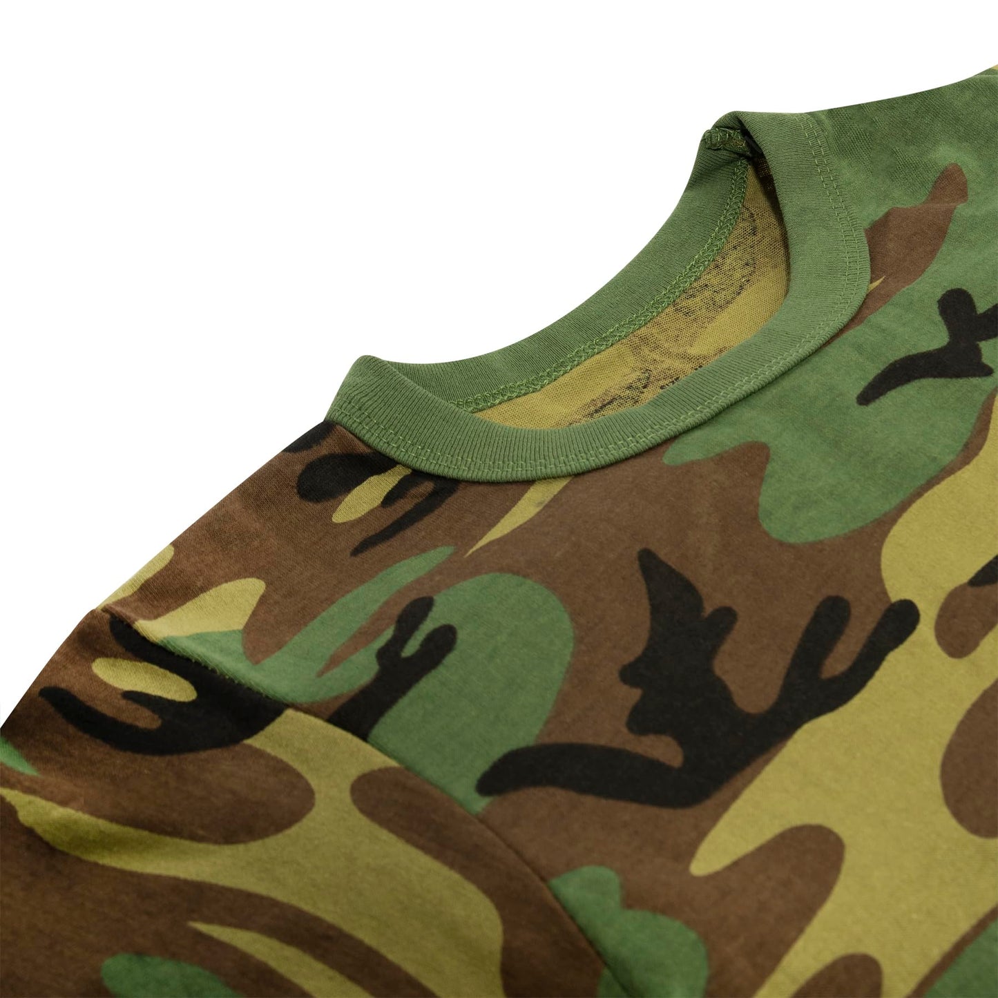 Rothco Kids Woodland Camo Heavyweight T-Shirt (US, Alpha, Medium, Regular, Woodland Camo)