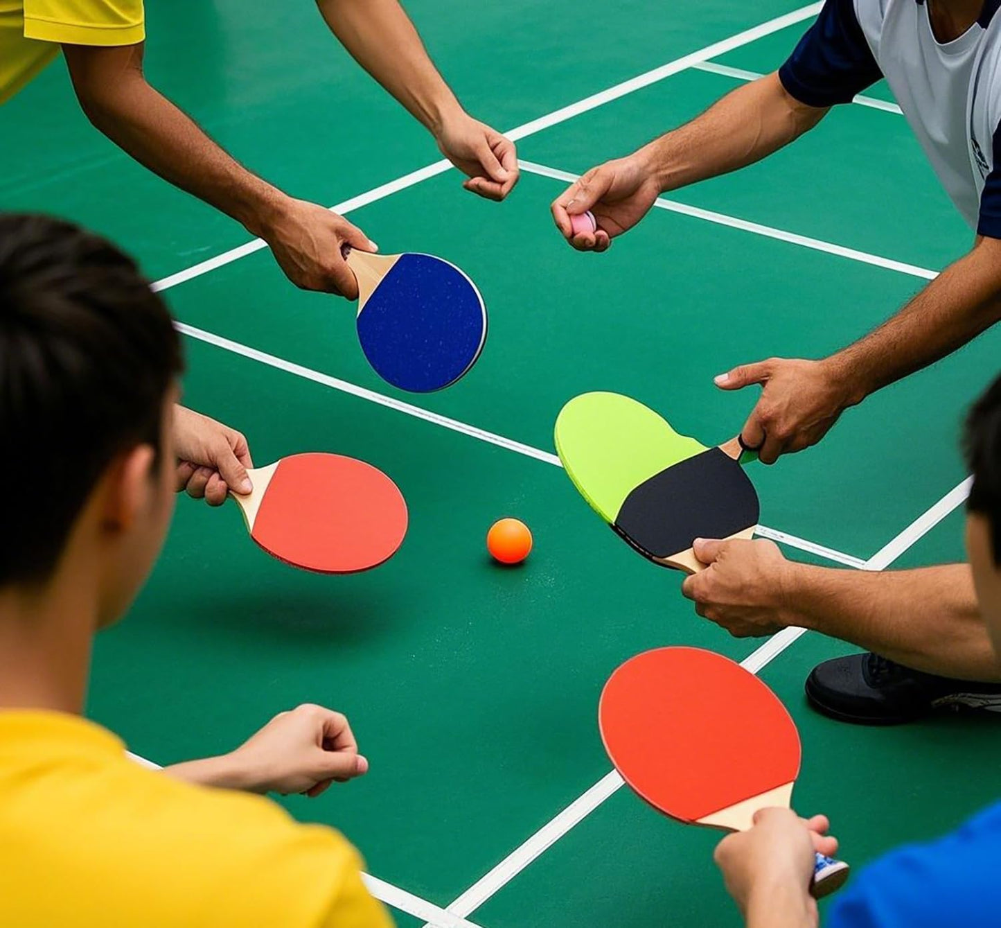 YYaaloa Table Tennis Balls - Colorful 40mm Ping Pong Balls for Games, Parties & DIY Crafts