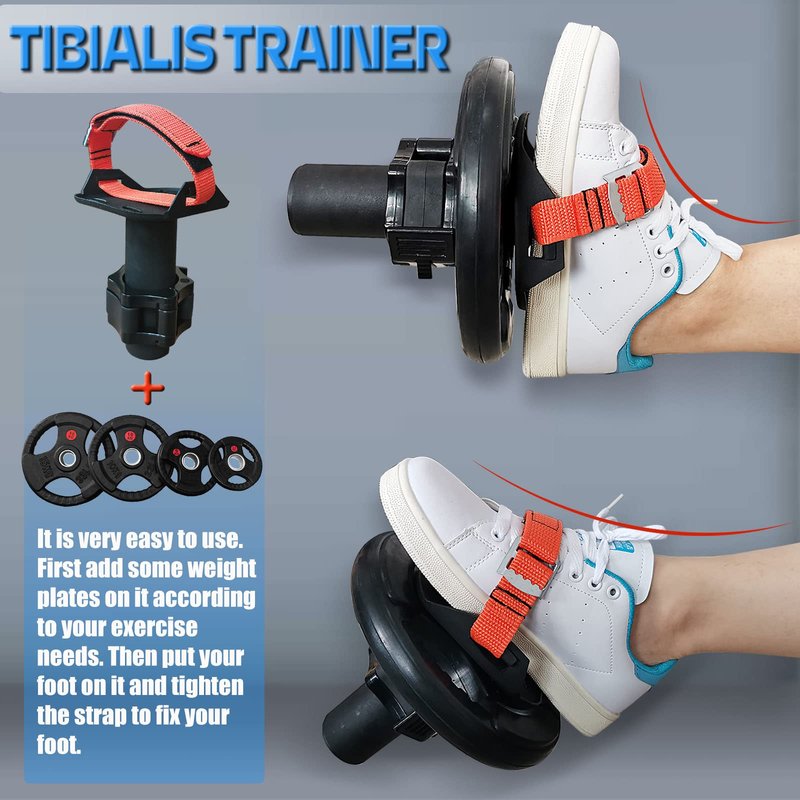Tib Bar for Leg Strength Training, Biceps Femoris Muscle Exercise Equipment Tibia Dorsi Calf Machine, Tibialis Bar Leg Machine Tibialis Trainer (S-Foot BAR)