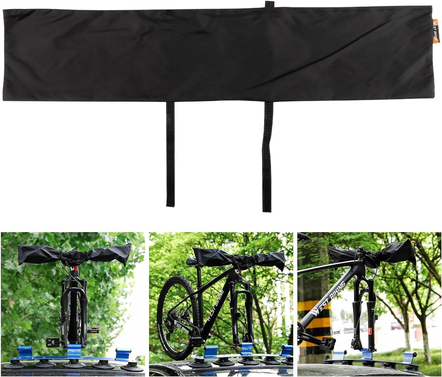 Bike Handlebar Protector Cover,Universal E-Bike Dustproof Waterproof Durable Transport Protection Case Fits Bicycle Straight Handle Bar 32*6.7in