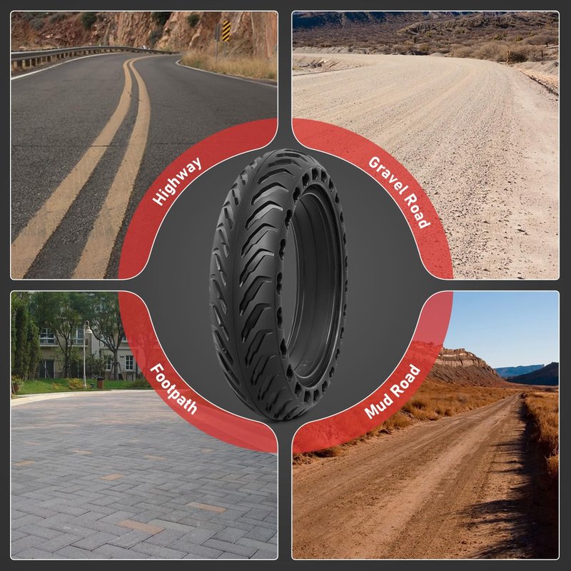 2Pcs 8.5x2.0 Solid Tire,8.5 Inches Electric Scooter 8.5 x 2.0 Front or Rear Replacement Solid Tires Compatible with Xiaomi M365/M365 Pro, Gotrax gxl V2/Gotrax XR 8 1/2 x 2 8.5x2 Solid Tires(T-008)