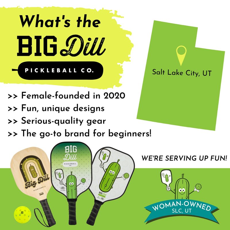 Big Dill Pickleball Neoprene Pickleball Paddle Cover Only | Case Fits Pickleball Rackets up to 8.25" Wide Pickle Ball Paddle Sleeve and Pickle Ball Paddle Covers (Black)