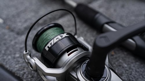 Abu Garcia 5'6" Max X Spinning Reel and Fishing Rod Combo, Size 750 Reel, 5 Stainless Steel Ball Bearings, Smooth Oil Felt Front Drag System, Lightweight Composite Rod Blank