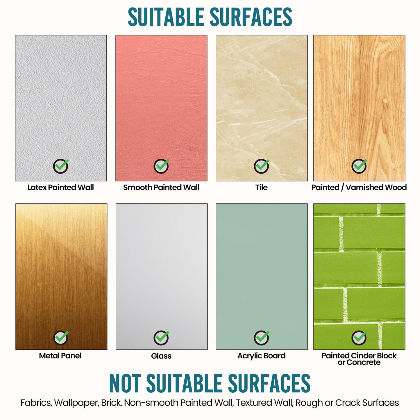 TAILI Damage-Free Hanging Hooks,10 Mini Utility Hooks and 2 Pcs Adhesive Strips, Holds up to 1.1 lb, No Tools Damage-Free Stick on Bathroom or Kitchen for Hanging Decorations,Organization-White