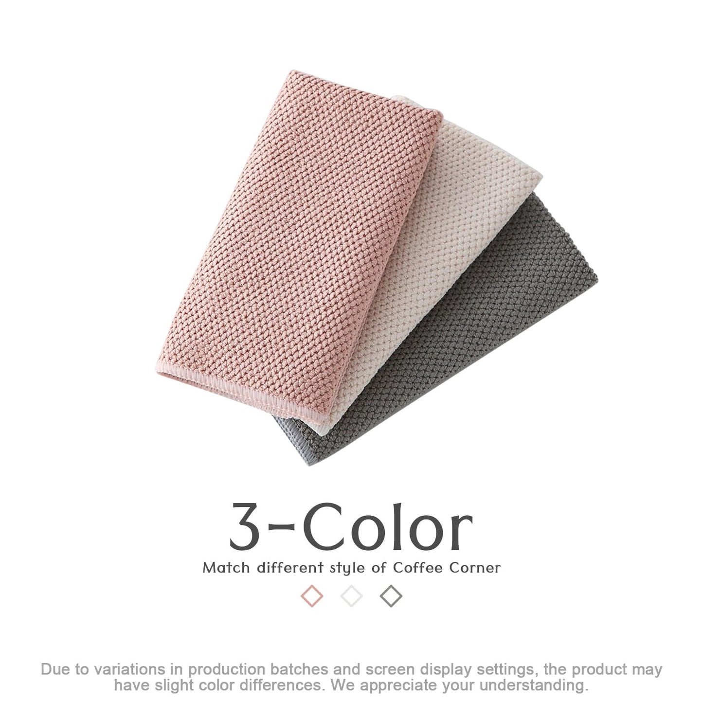 Cnyobvi 12Pack Barista Towels, Barista Microfiber Cloths, Coffee Cleaning Accessories for Espresso Machine, Steam Wand, Countertop,12”x12”