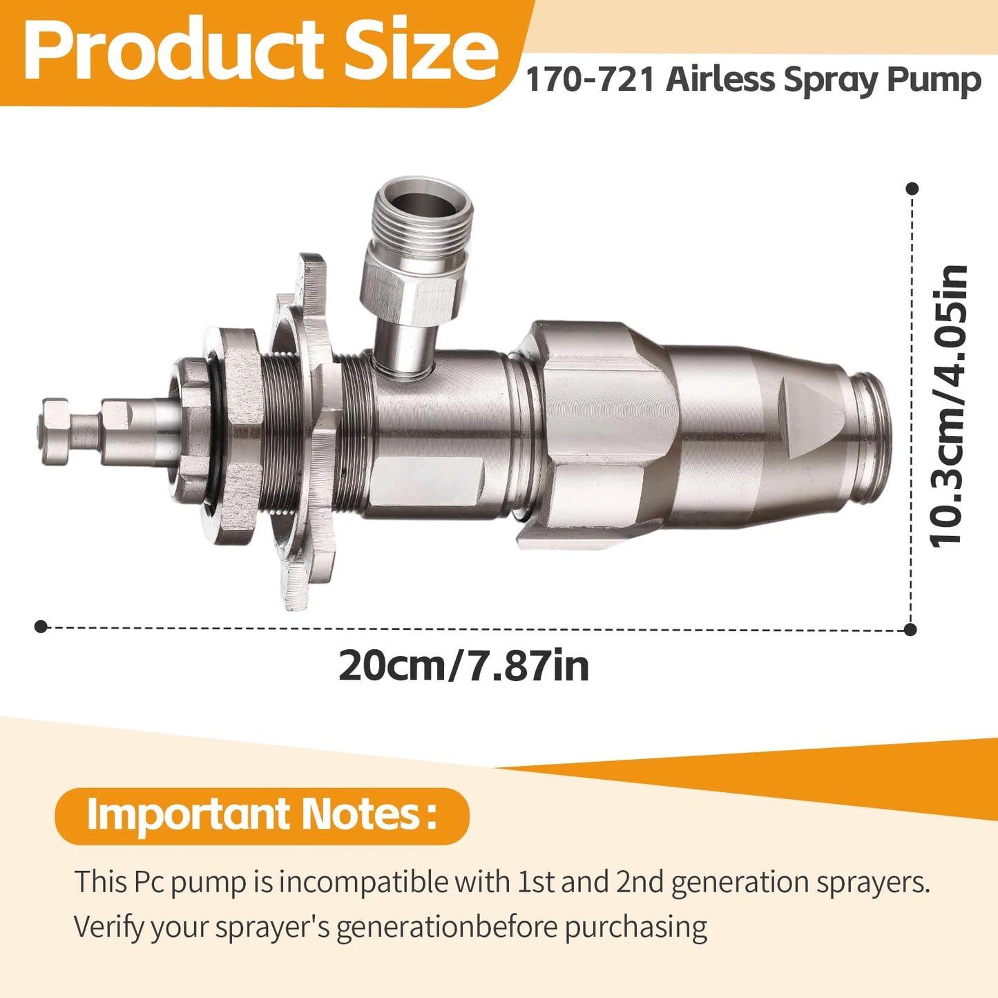 PakaLife 17C487/17C721 Airless Spray Sprayer Pc Pump Parts Compatible with Graco 210ES/210PC/230PC/390PC/395PC/490PC/495PC/595PC,Pro Sprayer Replace