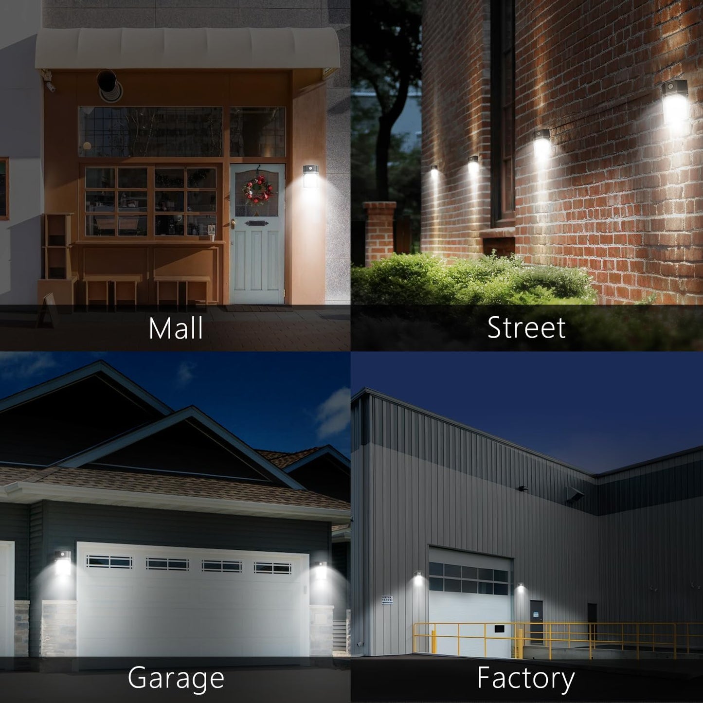 30W LED Wall Pack Light - Dusk to Dawn Sensor, 3600LM, 5000K Daylight, Waterproof Outdoor Security Lighting (2 Pack)