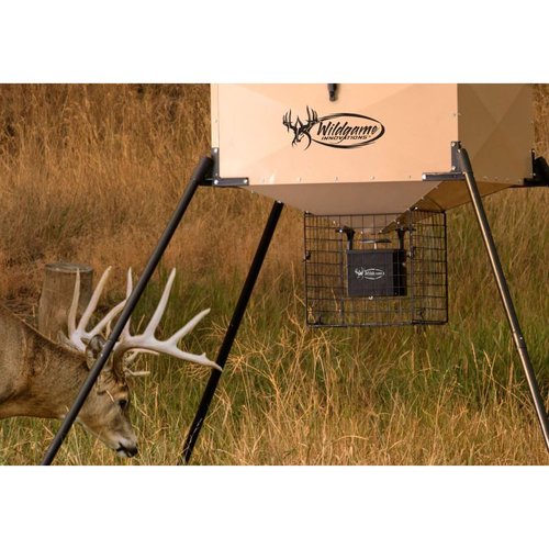 WILDGAME INNOVATIONS Varmint Cage Weather-Resistant Durable Steel Varmint Guard for Hunting Game Feeder & Power Control Unit