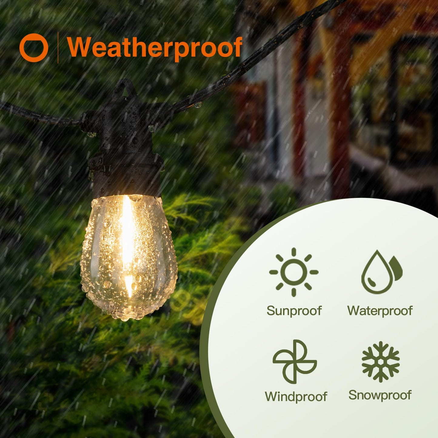 addlon Replacement Bulbs 4 Packs LED for Solar String Lights E12 S14 3V