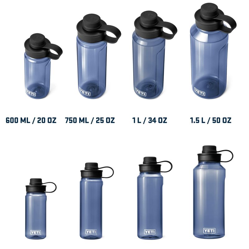 YETI Yonder 1.5L/50 oz Water Bottle with Yonder Tether Cap, Charcoal