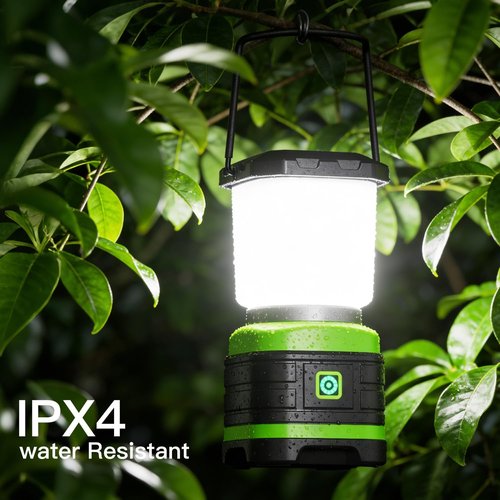 Lichamp LED Camping Lantern - Portable Battery-Powered Lights for Emergencies | 4 Pack