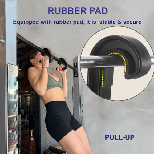 AWNOM Neutral Grip Handles for Pull Up: Ergonomic Portable Hooks for Barbell Row Deadlift Resistant Bands for Home Gym Fitness Enthusiasts (Style B)