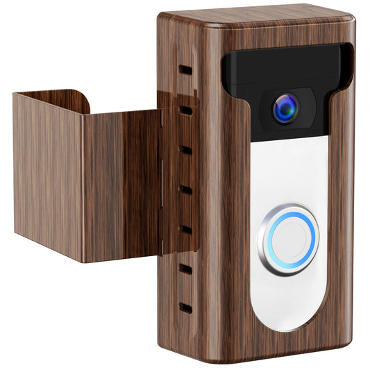 KIMILAR 2024 Upgrade Anti-Theft Video Doorbell Mount, Not Block Doorbell Motion Sensor, Adjustable No-Drill Mounting Bracket Wedge Holder Accessories for Home Rentals Office Room