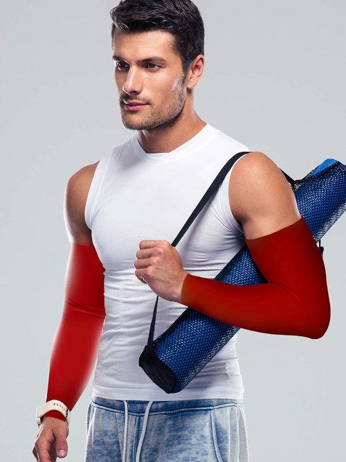 Bememo UV Protection Cooling Arm Sleeves - 12 Pairs Unisex Long-Length Covers for Sun Safety
