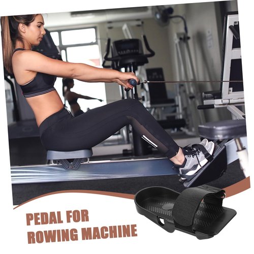 OSOLADY 1pair Rowing Machine Pedals Replacement Fit for Stamina Rowing Machine Flat Foot Pegs