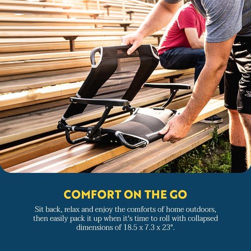 GCI Outdoor Comfort Chair - Portable Stadium Seat with Ergonomic Design | Lightweight & Durable