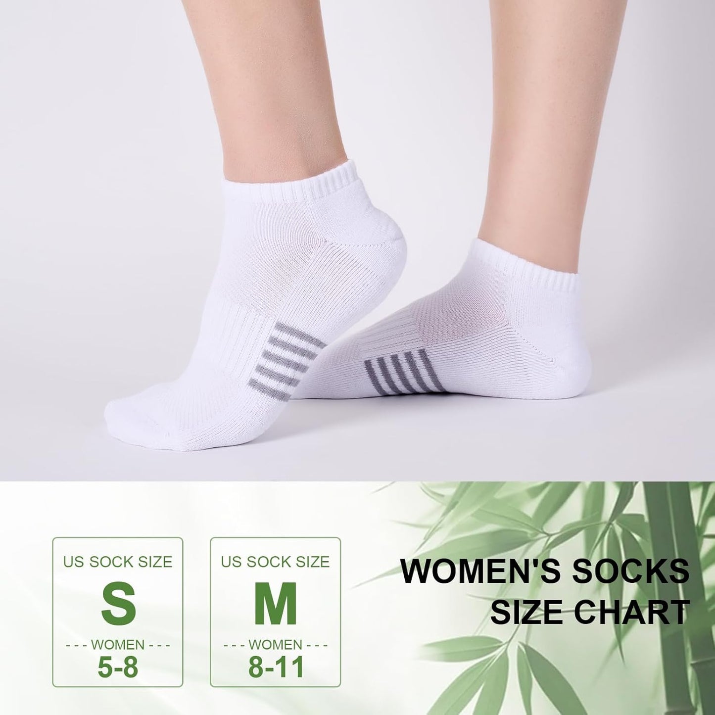 Skiennix Ankle Socks for Women - 12 Pairs Bamboo Viscose, Breathable & Moisture-Wicking, Low Cut