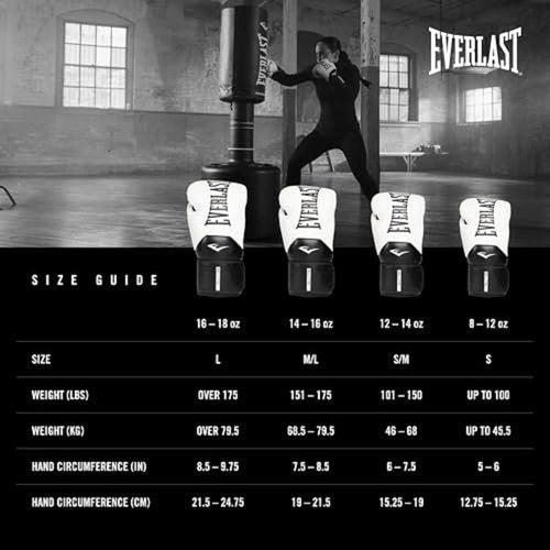 Everlast Elite 2 Boxing Gloves - Pro Training & Heavy Bag | Ventilated Palm, Multi-Layer Protection | Black/Gold, 16 oz
