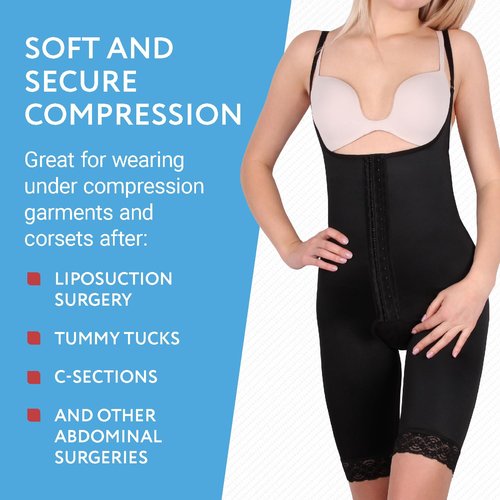 IMPRESA Liposuction Foam Pads - 3-Pack - White - 8 x 11 x 0.5 in - for Abdominal Binder Post Surgery - Even Pressure for Liposuction Compression Garments - Custom Fit for Tummy Tuck Recovery
