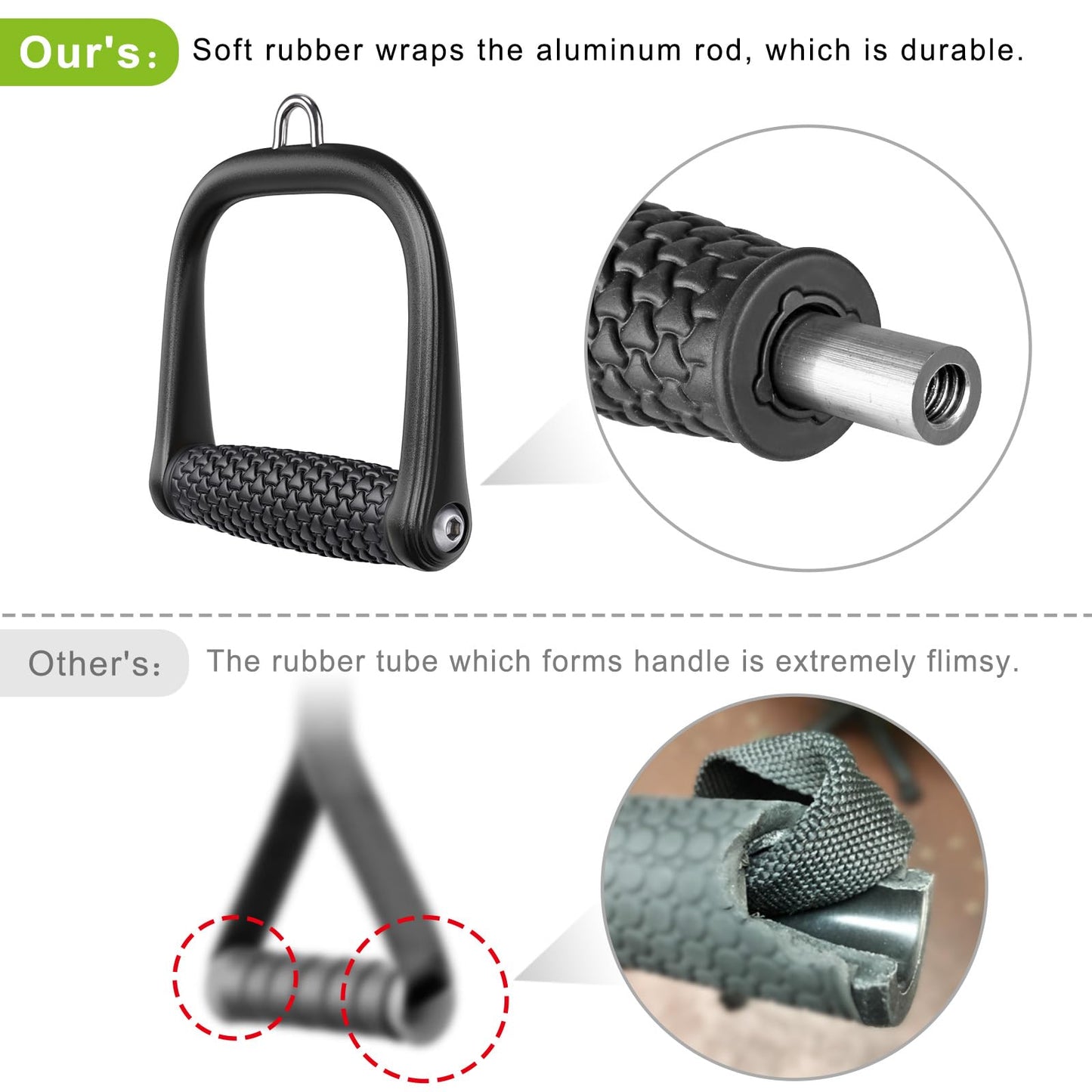 SELEWARE Cable Machine Attachments Set LAT Pulldown Attachments