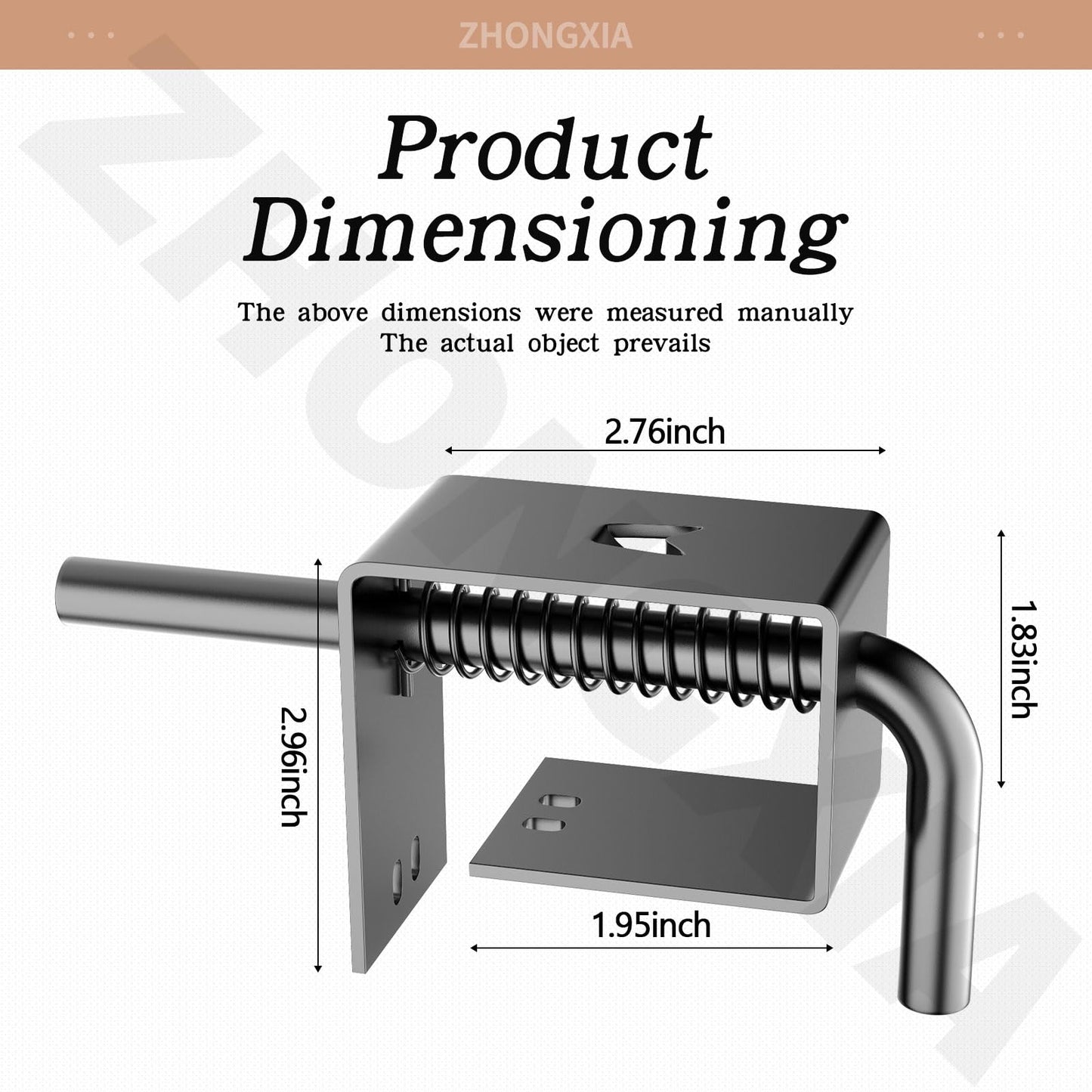 2 Pack Trailer Gate Spring Latch Complete Kit 847 Replacement for Carry-On Trailer Gate Spring Latch/Complete Trailer Gate Spring Latch Kit