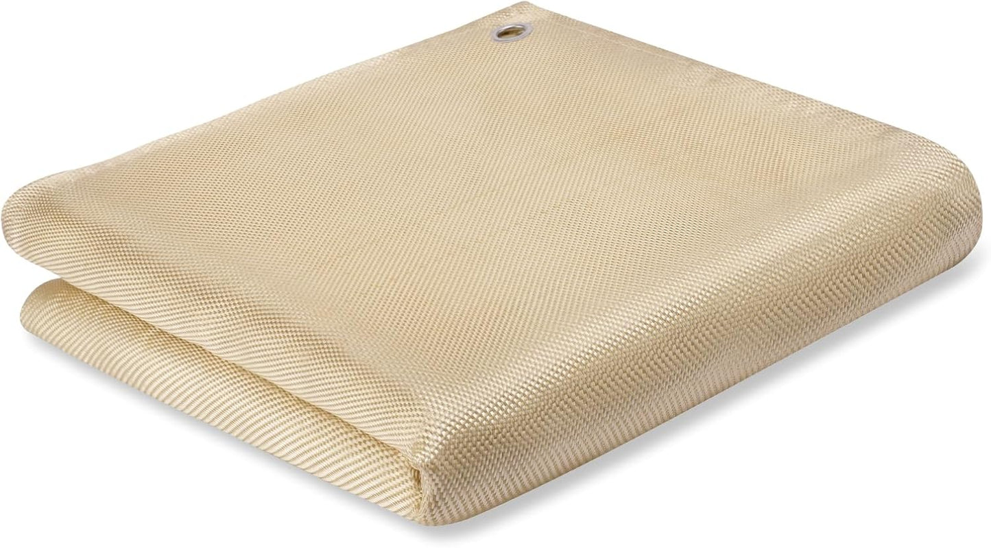 Heavy Duty Welding Blanket 4x6 ft - 1022°F Fire Resistant Fiberglass Insulation (2 Pack)