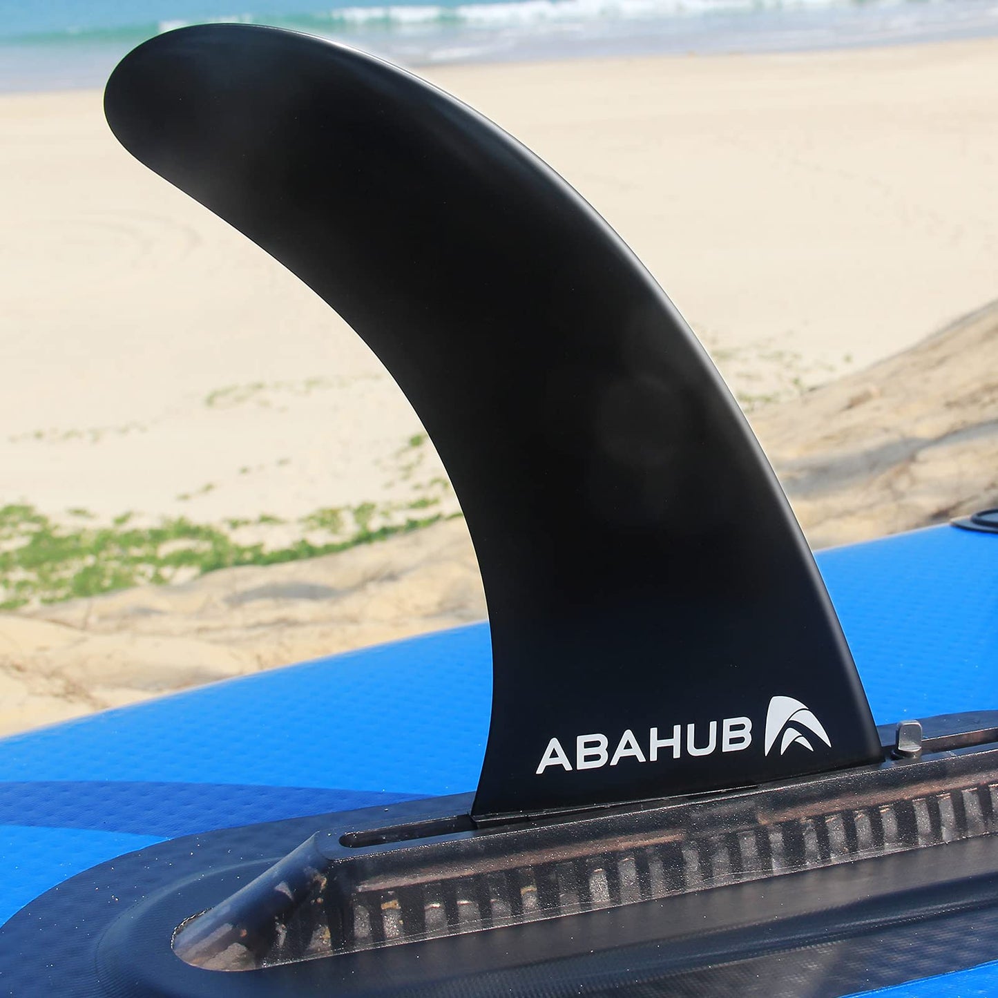 Abahub 10'' Paddleboard Fin with 1 Screw Replacement Center Fins, Black