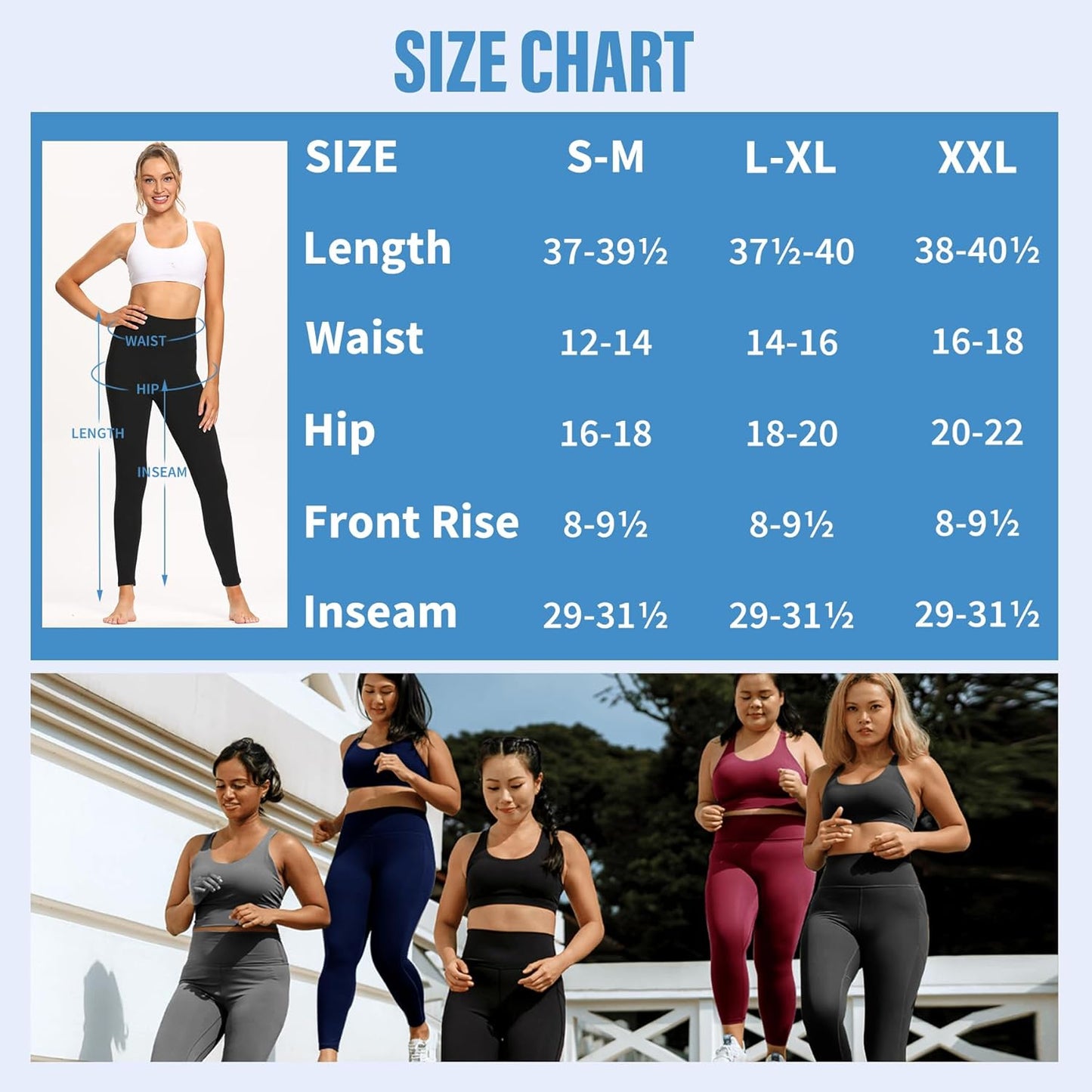 Sundwudu Leggings for Women - High Waisted Tummy Control | 5 Pack Soft Black Workout Pants