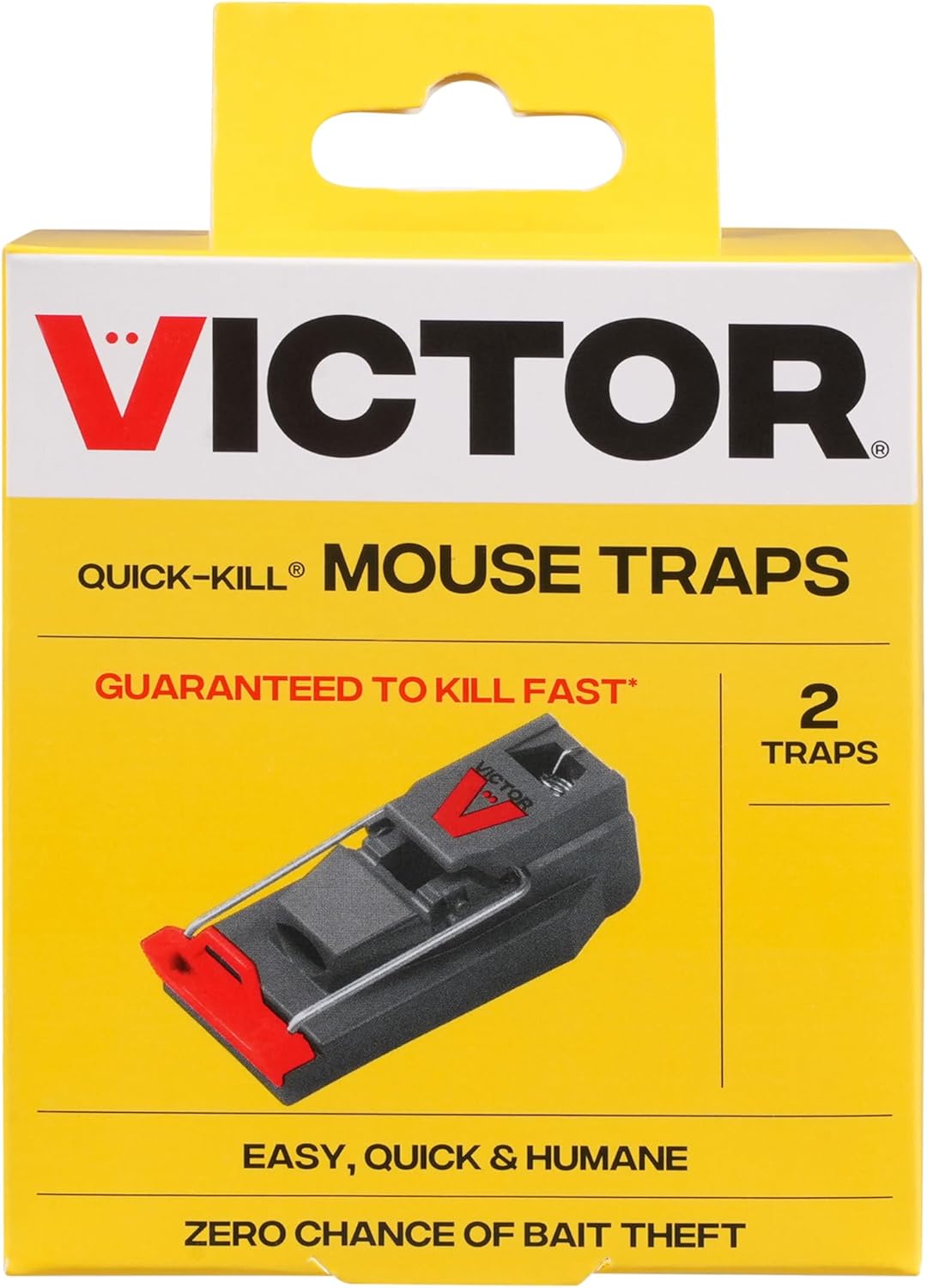 Victor M123SSR Quick-Kill Mouse Trap - 6 Reusable Traps for Effortless Rodent Control