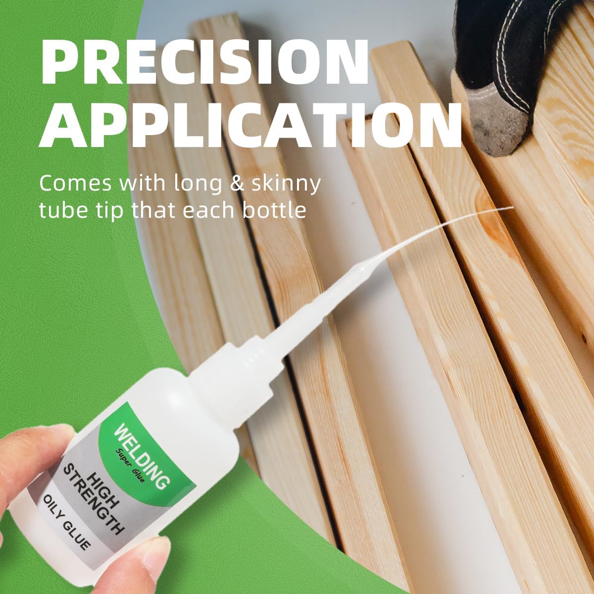 100ML Wood & Parquet Adhesive, Welding High-Strength Oily Glue, Universal Super Glue Gel, Instant Bonding, Instant Bonding, Waterproof Leak Sealing Materials,Lnvisible Waterproof Adhesive