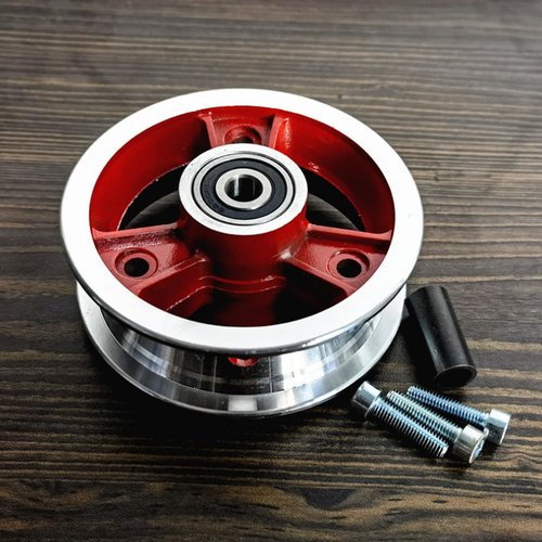 CATAZER 200x50 Electric Scooter Front Wheel Hub Aluminum Alloy 8 Inch Scooter Wheel Repair Parts for Electric Bike (red)