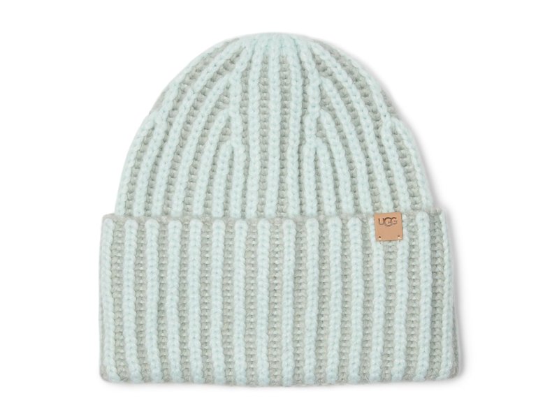 UGG Women's Chunky Plaited Beanie, Grey Mist Multi, One Size