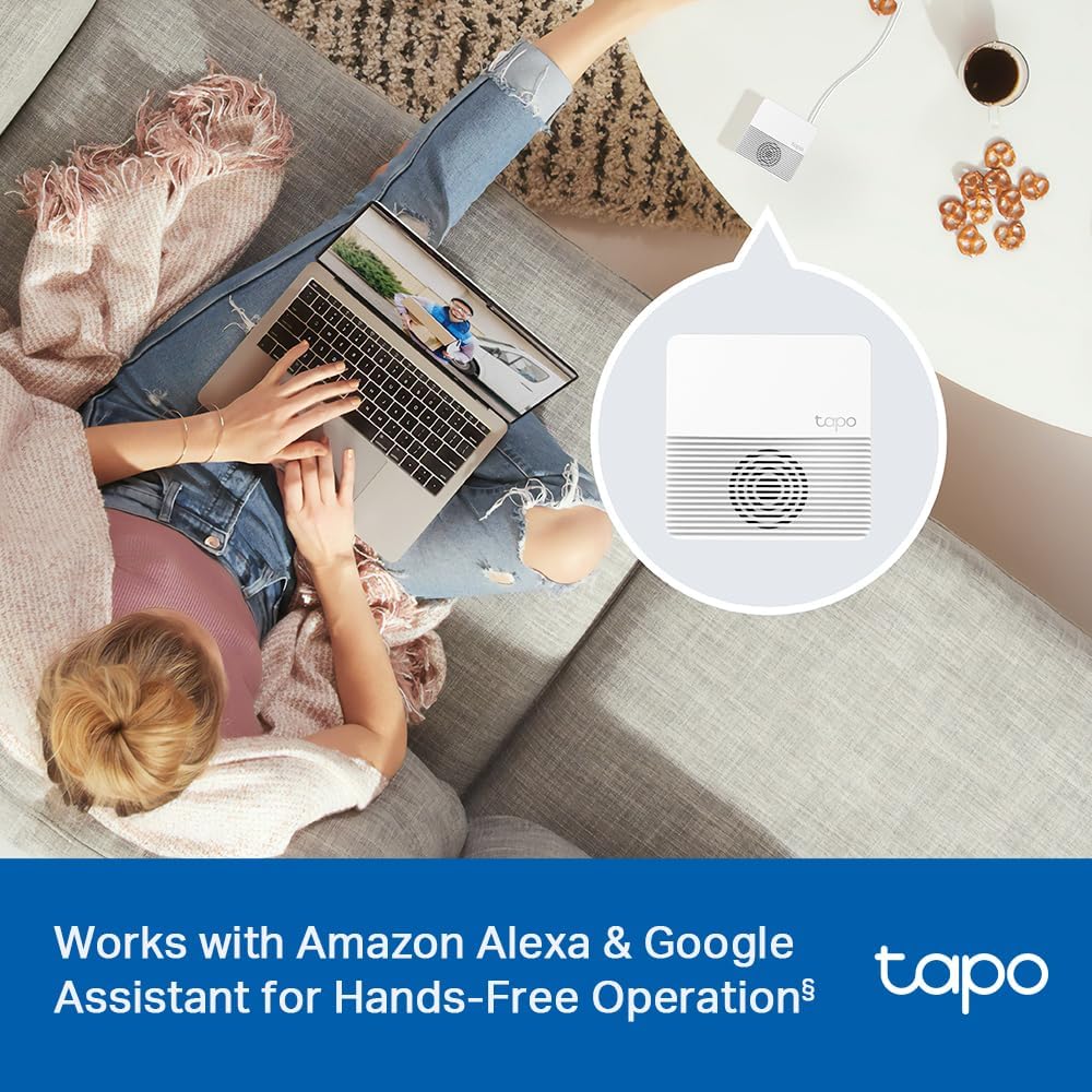 TP-Link Tapo Smart Hub H200 - 64 Device Capacity, Built-In Chime, 512GB Storage
