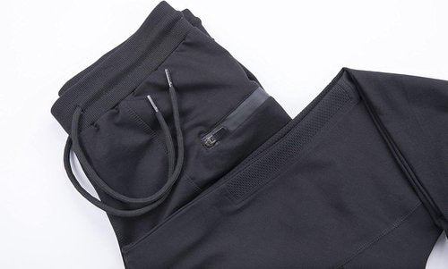 FIRSTGYM Men's Slim Fit Joggers - Breathable Workout Sweatpants with Zipper Pockets | Perfect for Training