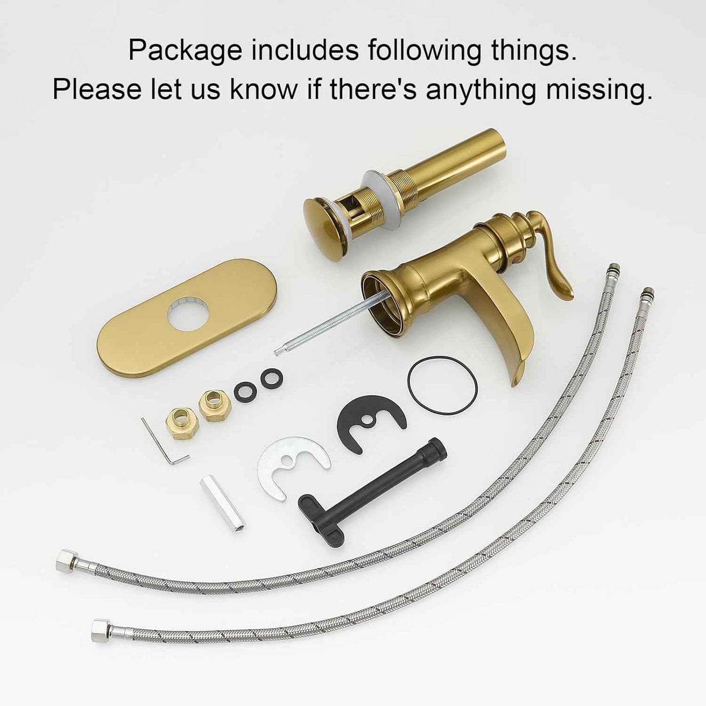 Matte Black Waterfall Bathroom Faucet - Single Handle Lavatory Sink Mixer with Brass Drain