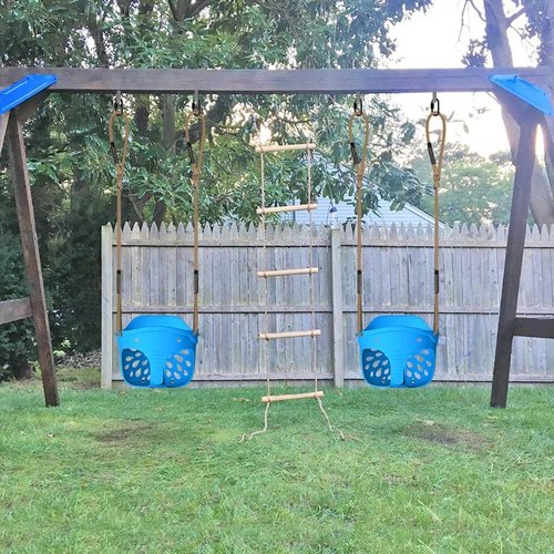 BeneLabel Toddler Swing Seat - 600 LB Weight Capacity with Adjustable Height Rope | Cute Elephant Design
