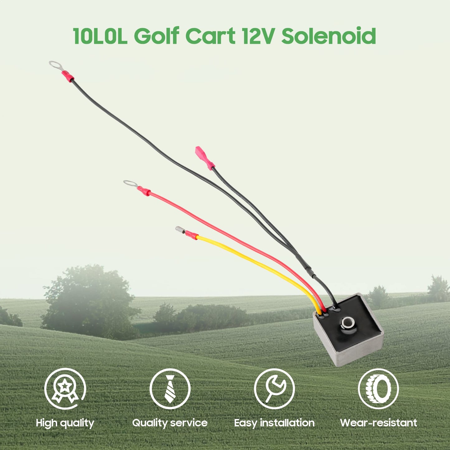 10L0L Golf Cart Voltage Regulator Rectifier for Club Car DS& Carryall 1992-up Gas,OEM 1015777 102711201 102710101