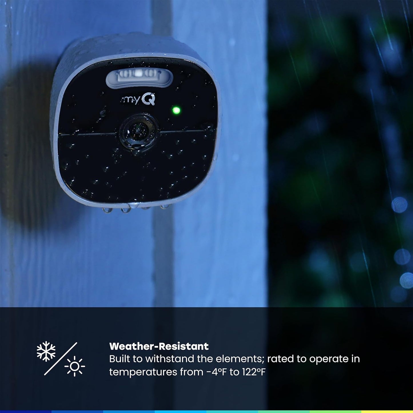myQ Smart Outdoor Wired Camera by Chamberlain – Home Security with HD Video
