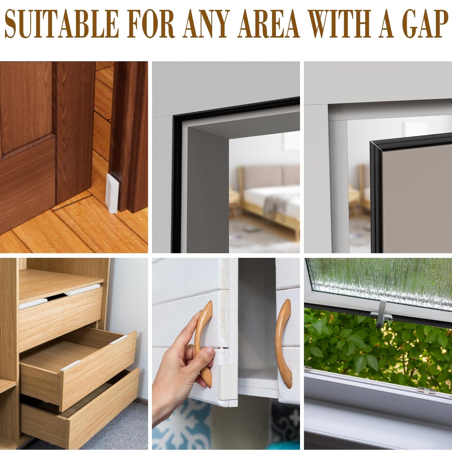 9.8 Ft Weather Stripping Door Seal Strip,Adhesive Foam Window Insulation Weather Strip for Winter,Soundproofing Weatherstripping for Door Frame Seal,Wedge Window Draft Stopper Gap Filler,White