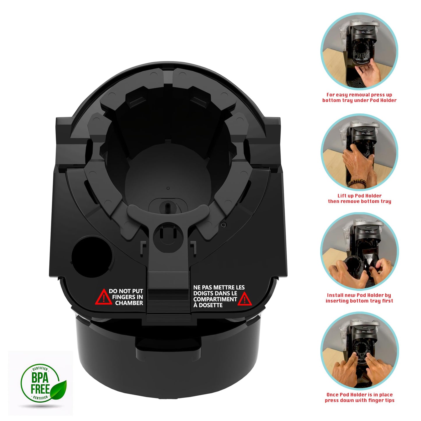 Pod Holder Needle Assembly Replacement, compatible with Keurig 2.0 Models "Full Assembly"